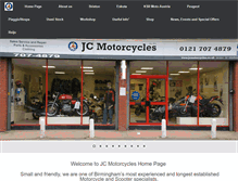 Tablet Screenshot of jcmotorcycles.co.uk